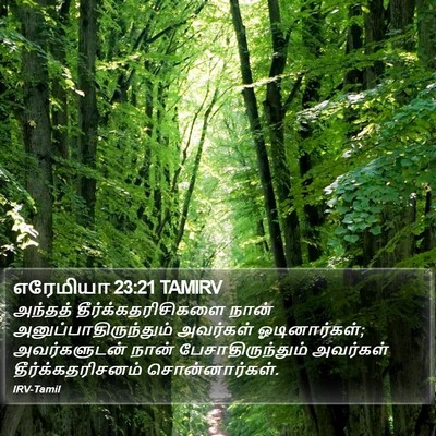 எரேமியா 23:21 TAMIRV Bible Verse Image