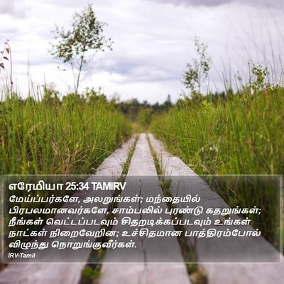 எரேமியா 25:34 TAMIRV Bible Verse Image