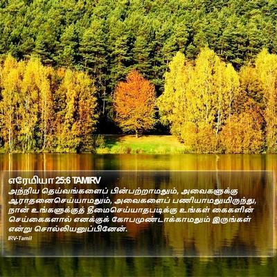 எரேமியா 25:6 TAMIRV Bible Verse Image