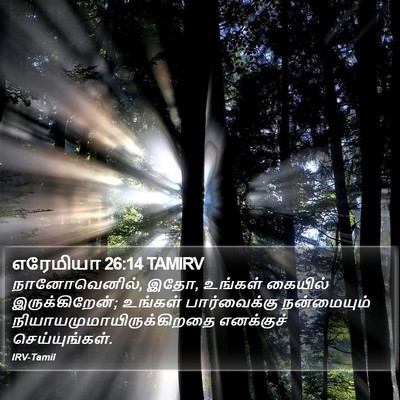 எரேமியா 26:14 TAMIRV Bible Verse Image