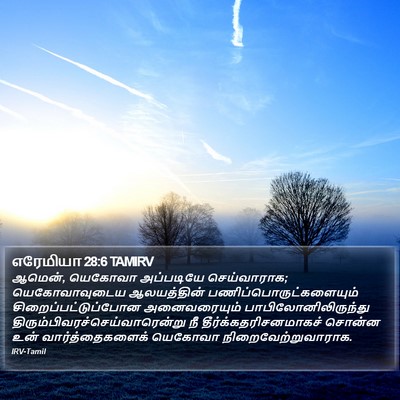 எரேமியா 28:6 TAMIRV Bible Verse Image