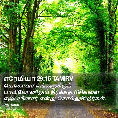 எரேமியா 29:15 TAMIRV Bible Verse Image