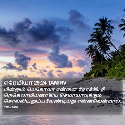 எரேமியா 29:24 TAMIRV Bible Verse Image