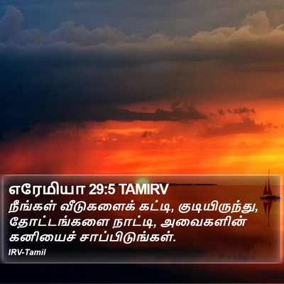 எரேமியா 29:5 TAMIRV Bible Verse Image