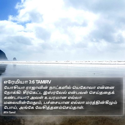 எரேமியா 3:6 TAMIRV Bible Verse Image