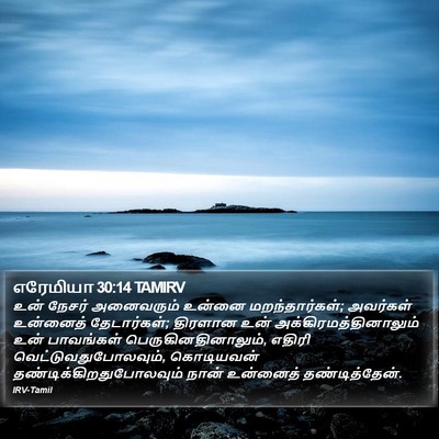 எரேமியா 30:14 TAMIRV Bible Verse Image
