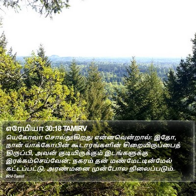 எரேமியா 30:18 TAMIRV Bible Verse Image