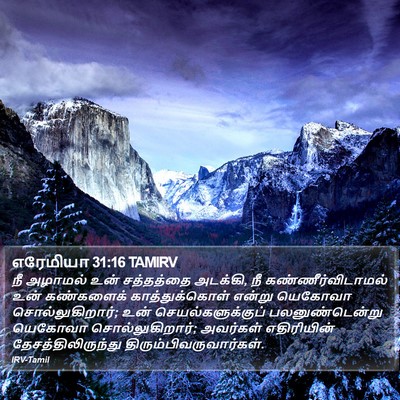 எரேமியா 31:16 TAMIRV Bible Verse Image