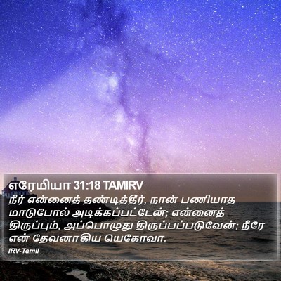 எரேமியா 31:18 TAMIRV Bible Verse Image