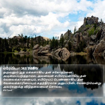 எரேமியா 34:8 TAMIRV Bible Verse Image