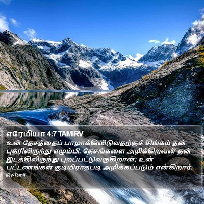 எரேமியா 4:7 TAMIRV Bible Verse Image