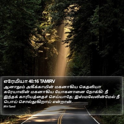 எரேமியா 40:16 TAMIRV Bible Verse Image