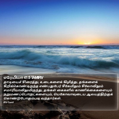 எரேமியா 41:5 TAMIRV Bible Verse Image