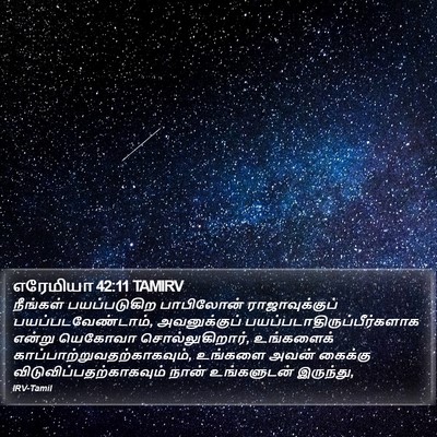 எரேமியா 42:11 TAMIRV Bible Verse Image