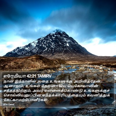 எரேமியா 42:21 TAMIRV Bible Verse Image