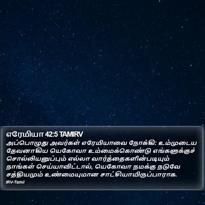 எரேமியா 42:5 TAMIRV Bible Verse Image