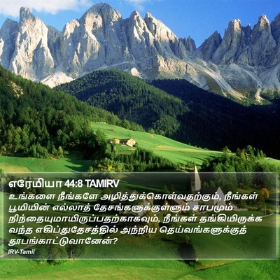 எரேமியா 44:8 TAMIRV Bible Verse Image