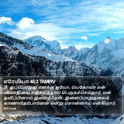 எரேமியா 45:3 TAMIRV Bible Verse Image