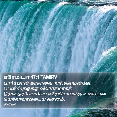 எரேமியா 47:1 TAMIRV Bible Verse Image