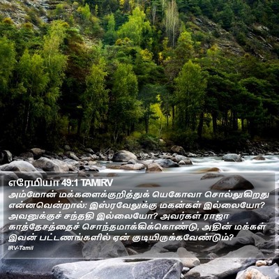 எரேமியா 49:1 TAMIRV Bible Verse Image