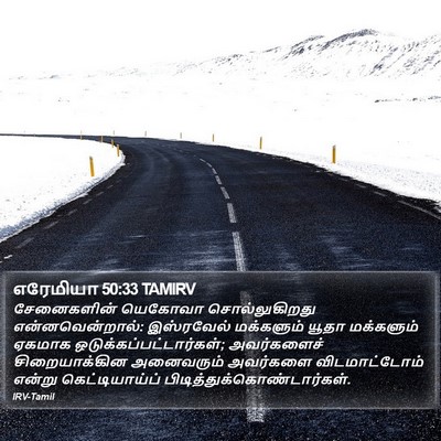 எரேமியா 50:33 TAMIRV Bible Verse Image