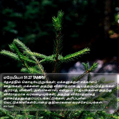 எரேமியா 51:27 TAMIRV Bible Verse Image