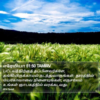 எரேமியா 51:50 TAMIRV Bible Verse Image