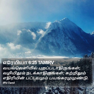 எரேமியா 6:25 TAMIRV Bible Verse Image