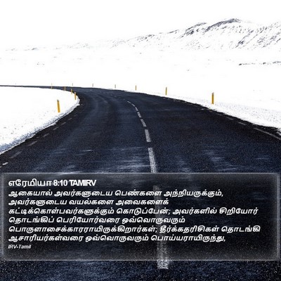 எரேமியா 8:10 TAMIRV Bible Verse Image