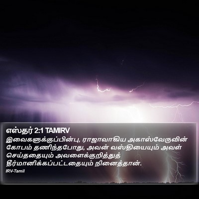 எஸ்தர் 2:1 TAMIRV Bible Verse Image