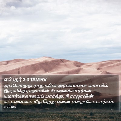 எஸ்தர் 3:3 TAMIRV Bible Verse Image