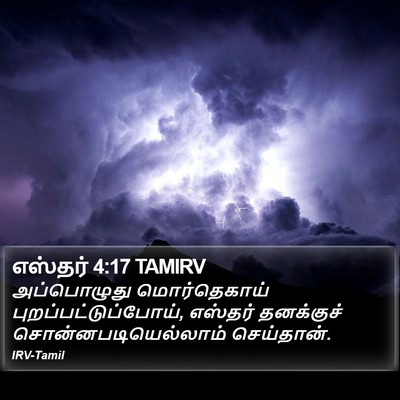 எஸ்தர் 4:17 TAMIRV Bible Verse Image