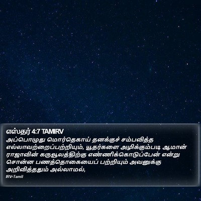 எஸ்தர் 4:7 TAMIRV Bible Verse Image