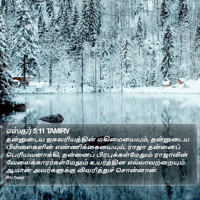 எஸ்தர் 5:11 TAMIRV Bible Verse Image