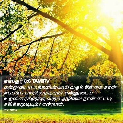 எஸ்தர் 8:6 TAMIRV Bible Verse Image