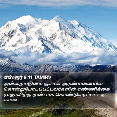 எஸ்தர் 9:11 TAMIRV Bible Verse Image