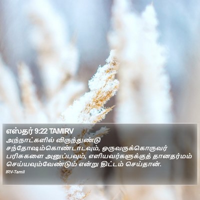 எஸ்தர் 9:22 TAMIRV Bible Verse Image