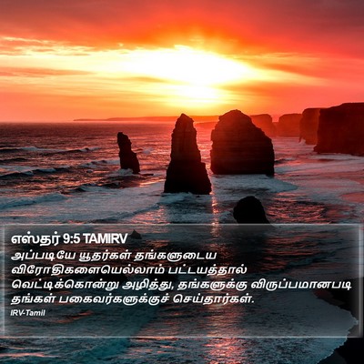 எஸ்தர் 9:5 TAMIRV Bible Verse Image