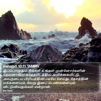எஸ்றா 10:11 TAMIRV Bible Verse Image