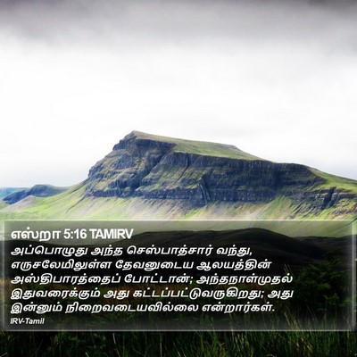 எஸ்றா 5:16 TAMIRV Bible Verse Image