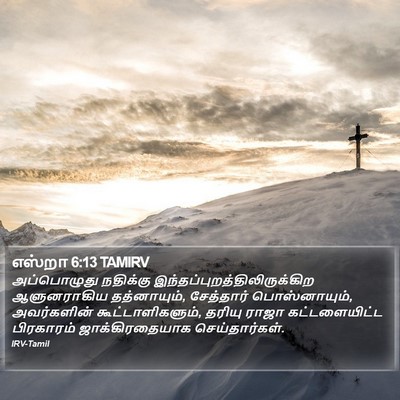 எஸ்றா 6:13 TAMIRV Bible Verse Image