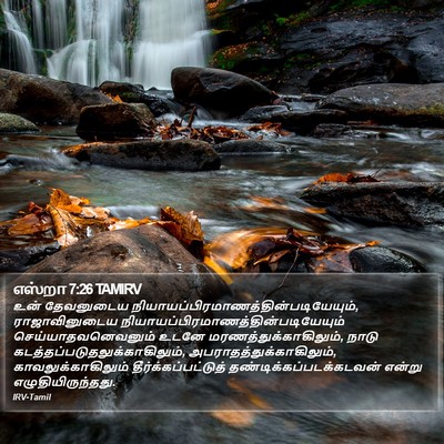 எஸ்றா 7:26 TAMIRV Bible Verse Image
