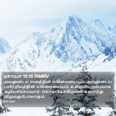 ஏசாயா 10:18 TAMIRV Bible Verse Image