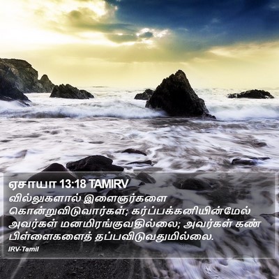 ஏசாயா 13:18 TAMIRV Bible Verse Image