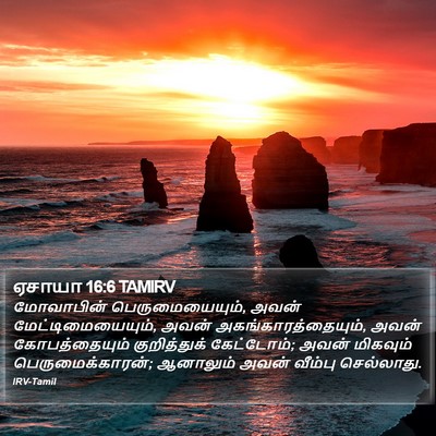 ஏசாயா 16:6 TAMIRV Bible Verse Image