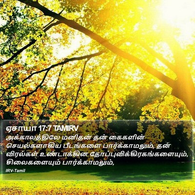ஏசாயா 17:7 TAMIRV Bible Verse Image