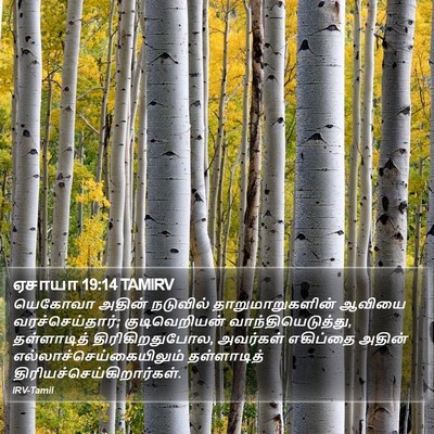ஏசாயா 19:14 TAMIRV Bible Verse Image