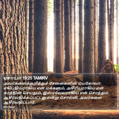 ஏசாயா 19:25 TAMIRV Bible Verse Image