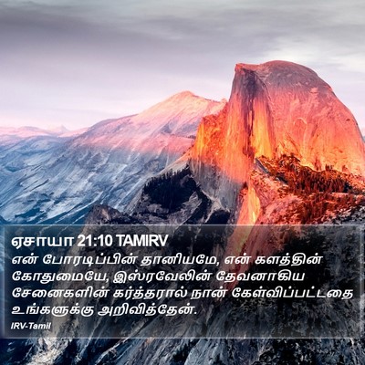 ஏசாயா 21:10 TAMIRV Bible Verse Image