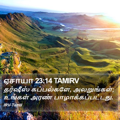 ஏசாயா 23:14 TAMIRV Bible Verse Image